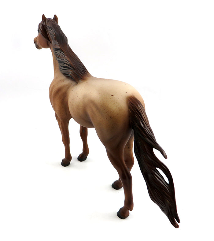 NOVA-OOAK RED ROAN SPANISH MUSTANG MODEL HORSE 1/25