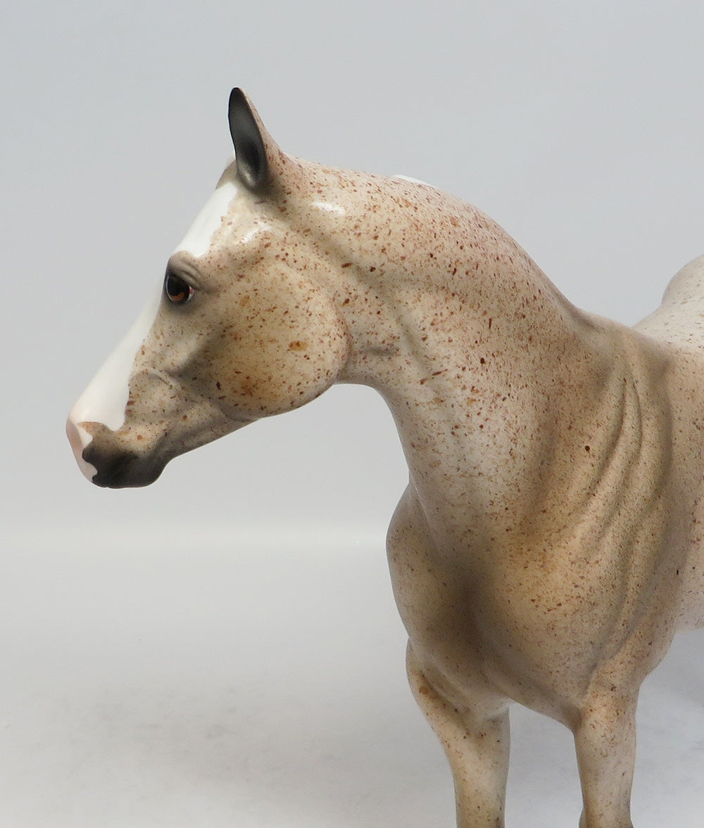 ULLA-LE-5 CHESTNUT ROAN PAINT ISH MODEL HORSE SUPER BOWL SALE 2018