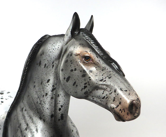 MARLON-OOAK BRAIDED MANE APPALOOSA STANDING DRAFTER MODEL HORSE 8/24