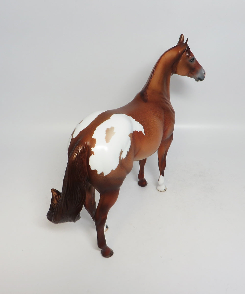 MACE-LE-3 CHESTNUT PAINT ISH CUSTOM MANE AND TAIL MODEL HORSE SUPER BOWL SALE 2018