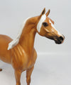 BILL OF SALE-OOAK DAPPLE PALOMINO ARABIAN MODEL HORSE SUPER BOWL SALE 2018