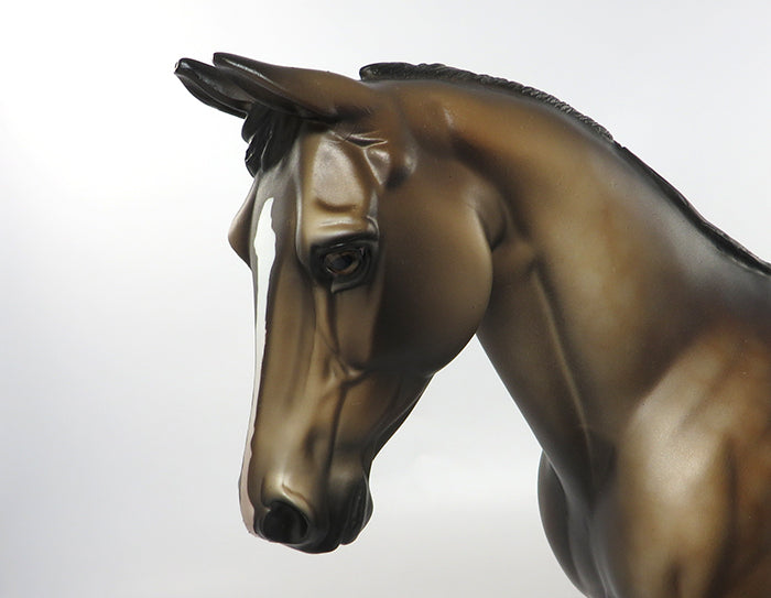 FREE FLOATING FEATHER-OOAK SOOTY BUCKSKIN PALOUSE MODEL HORSE 8/25