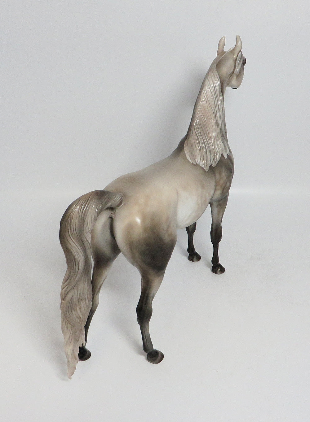 BOOGIE ON DOWN-OOAK DAPPLE GREY ARABIAN MODEL HORSE SUPER BOWL SALE 2018