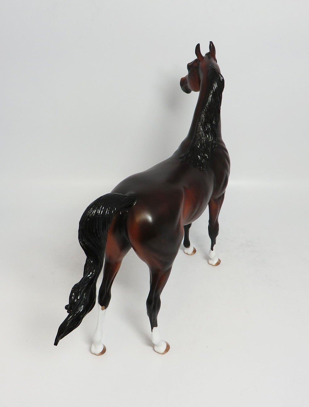 THE QUIET MAN-OOAK BAY ARABIAN MODEL HORSE SUPER BOWL SALE BY CARRIE KELLER 2018
