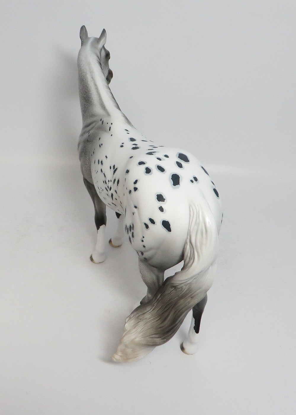 EIGHT BALL-LE-7 GREY APPALOOSA ISH MODEL HORSE SUPER BOWL SALE 2018