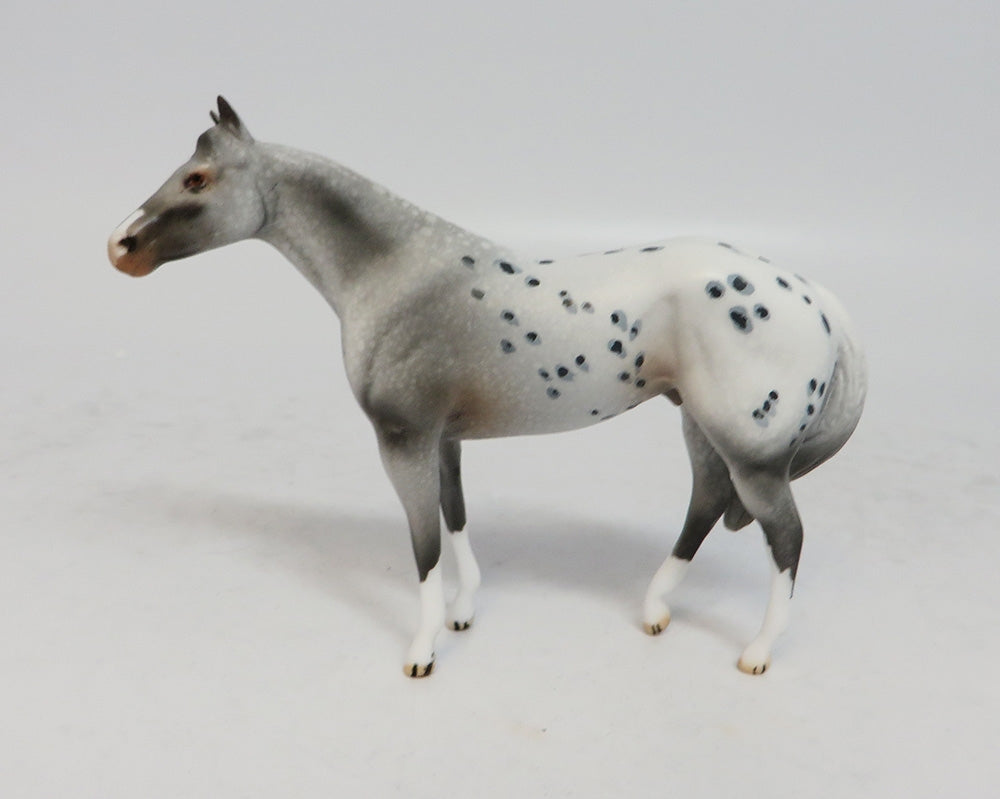 MINI ME EIGHT BALL - LE6 GREY APPALOOSA STOCK CHIP MODEL HORSE SUPER BOWL SALE 2018