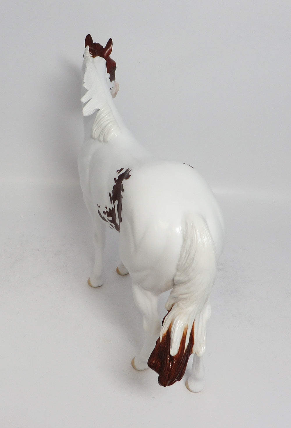 TURN THE KEY - OOAK LIVER CHESTNUT PINTO ISH MODEL HORSE SUPER BOWL SALE 2018