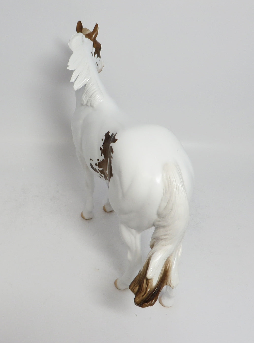 RIFF RAFF - OOAK CHOCOLATE PALOMINO PINTO ISH MODEL HORSE SUPER BOWL SALE 2018