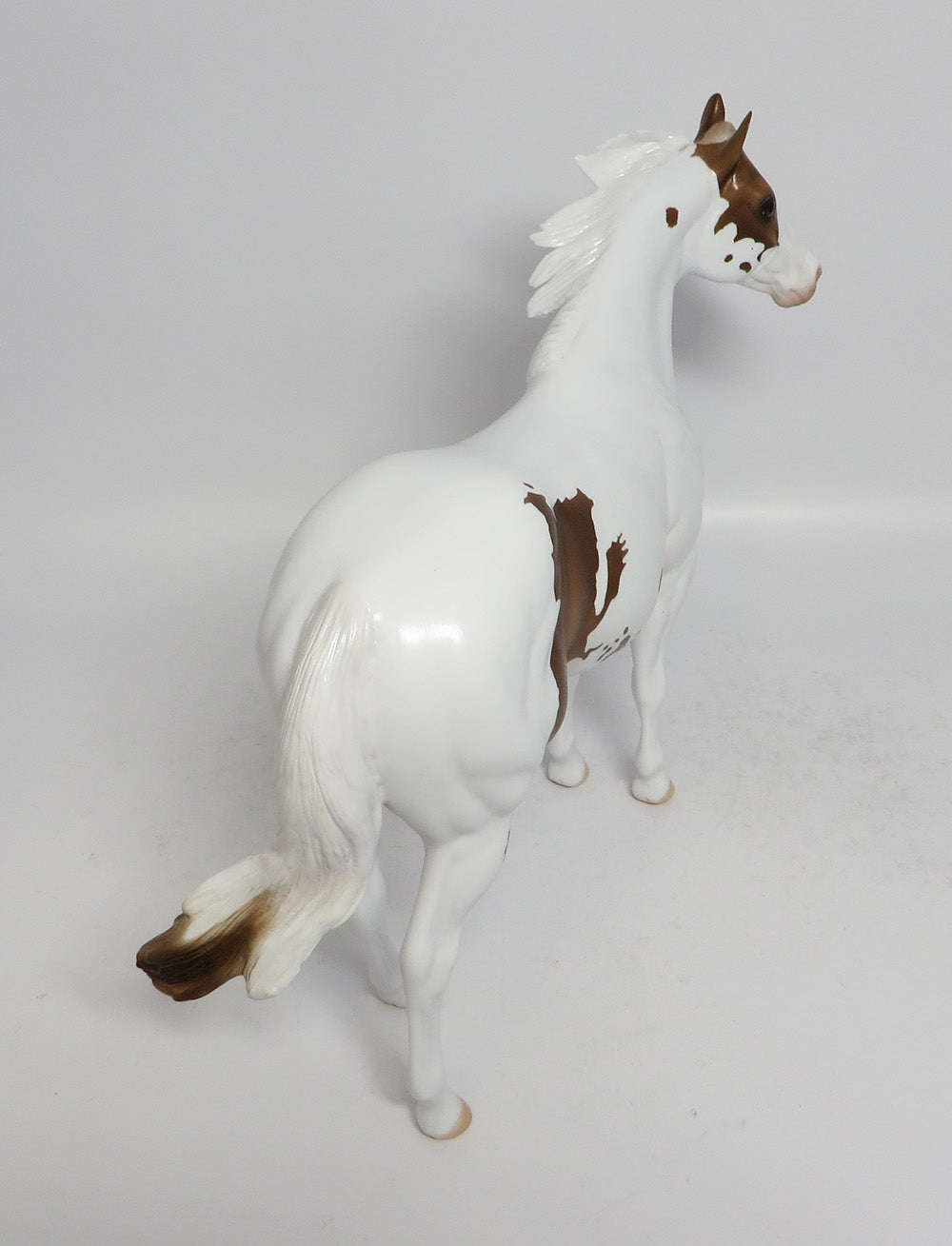 RIFF RAFF - OOAK CHOCOLATE PALOMINO PINTO ISH MODEL HORSE SUPER BOWL SALE 2018