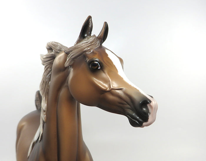 SORCEY-OOAK CHESTNUT ARABIAN MODEL HORSE BY SHERYL LEISURE 8/26