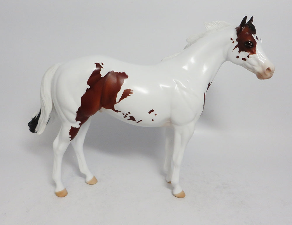 MATTERS OF CHANCE - OOAK BAY PINTO ISH MODEL HORSE SUPER BOWL SALE 2018