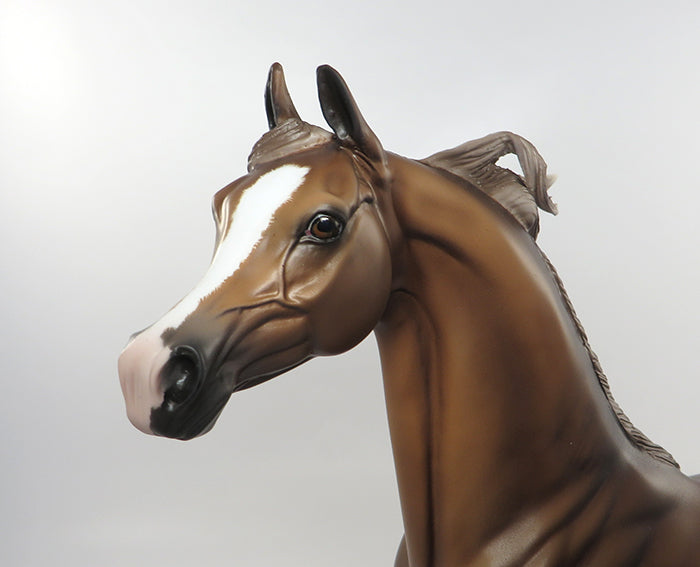 SORCEY-OOAK CHESTNUT ARABIAN MODEL HORSE BY SHERYL LEISURE 8/26