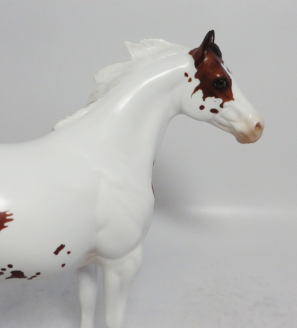 MATTERS OF CHANCE - OOAK BAY PINTO ISH MODEL HORSE SUPER BOWL SALE 2018