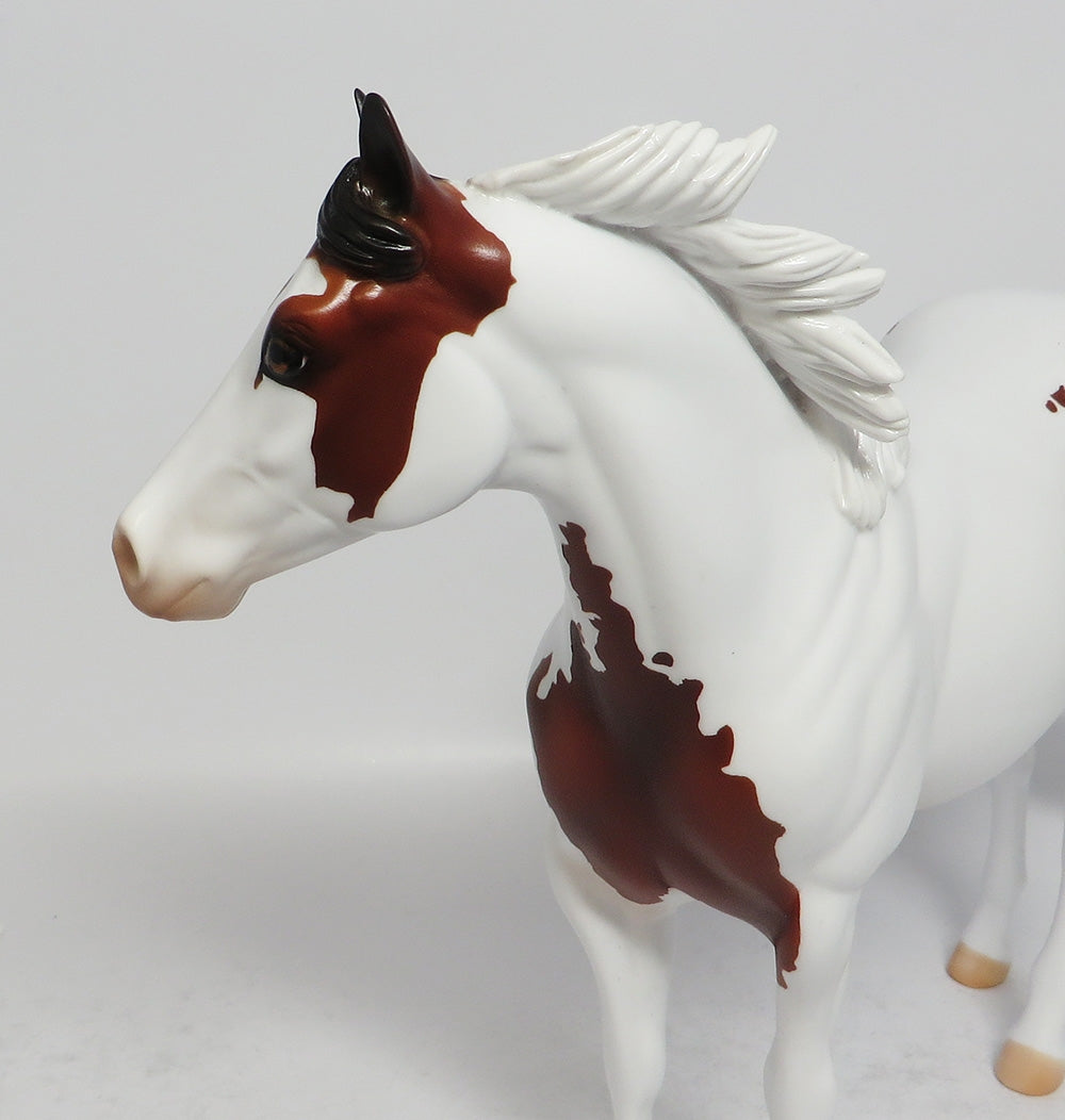 MATTERS OF CHANCE - OOAK BAY PINTO ISH MODEL HORSE SUPER BOWL SALE 2018