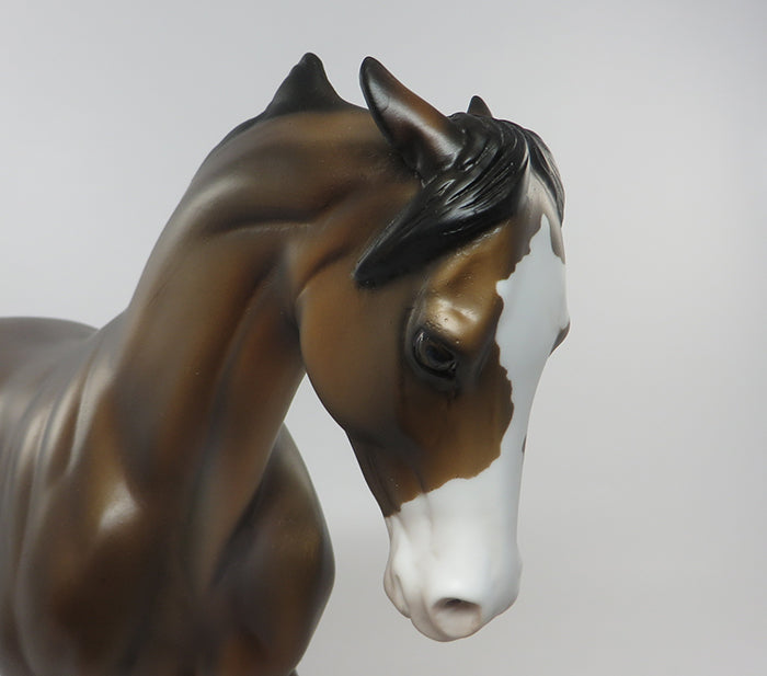 DANCE AWAY-OOAK BUCKSKIN PINNED EAR THOROUGHBRED MODEL HORSE 8/29