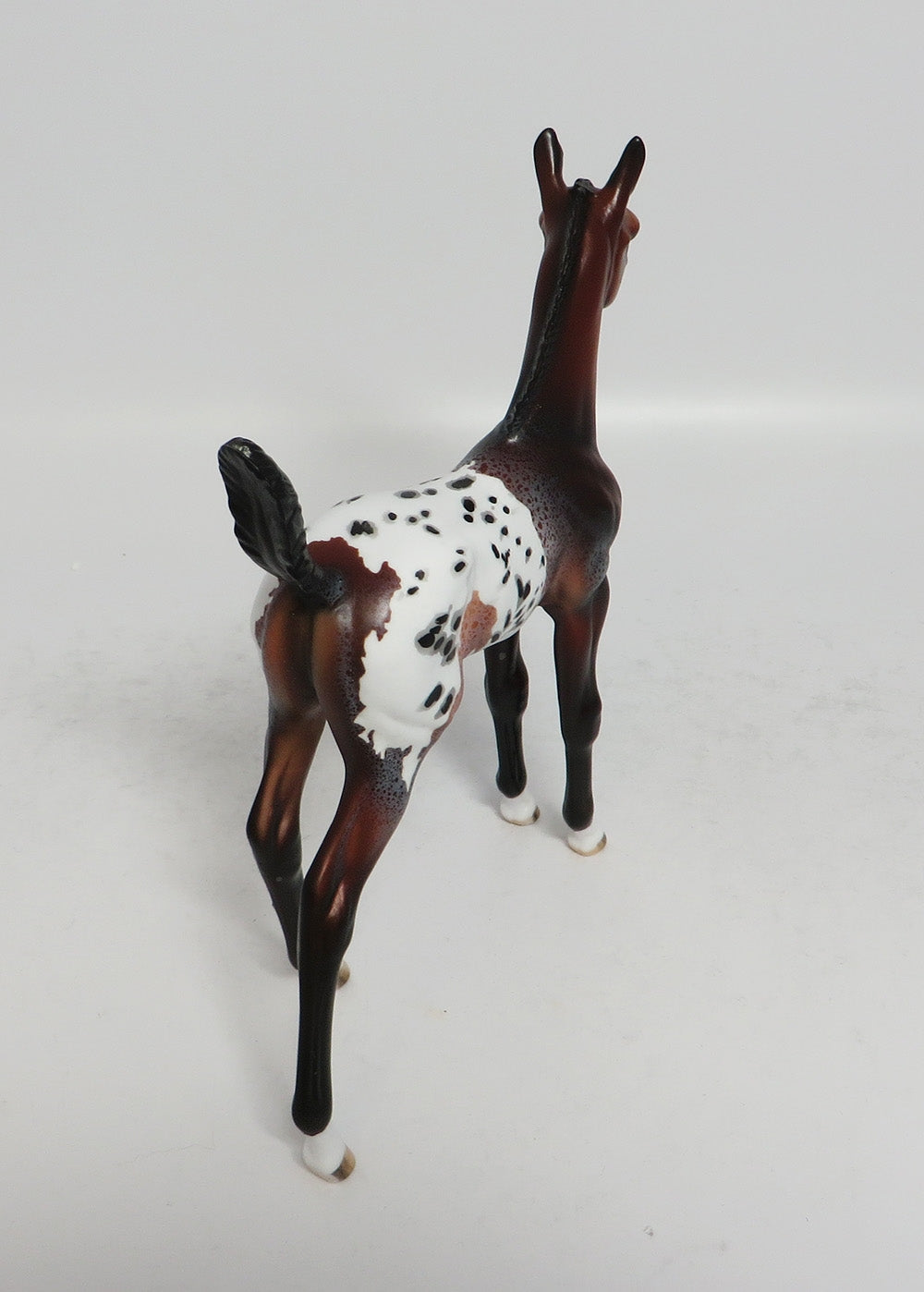 JIGGY- LE-5 BAY APPALOOSA FOAL MODEL HORSE SUPER BOWL SALE 2018
