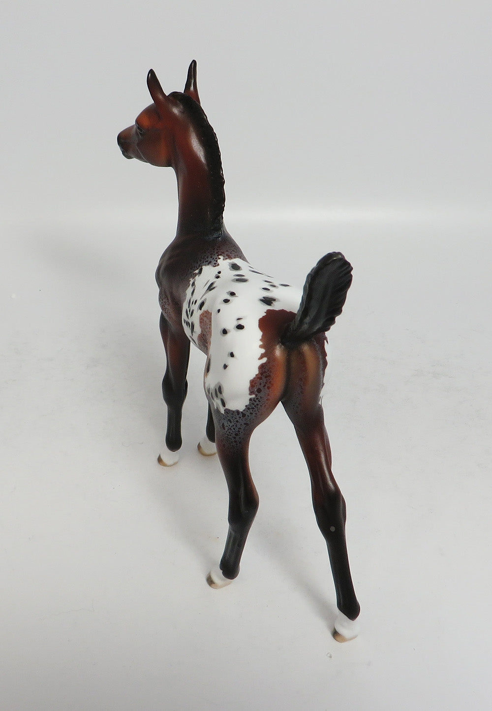 JIGGY- LE-5 BAY APPALOOSA FOAL MODEL HORSE SUPER BOWL SALE 2018