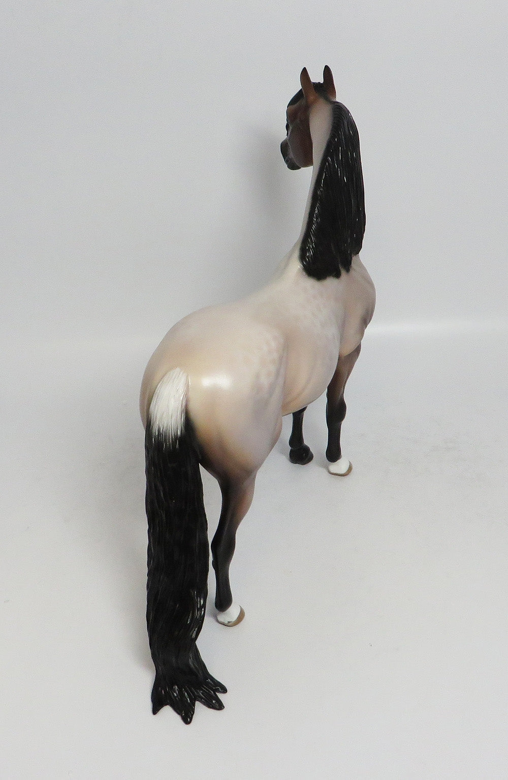 RISE AND SHINE-OOAK BAY ROAN MORGAN MODEL HORSE BY SHERYL LEISURE