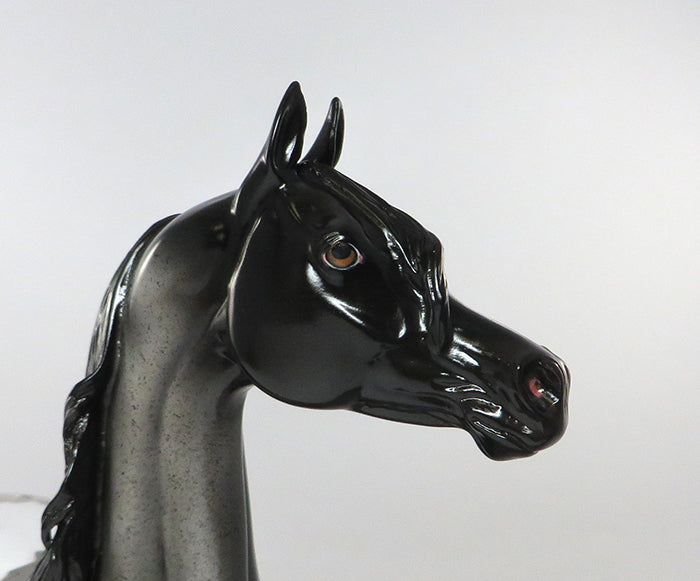 SMOKIN ALYBI-OOAK ARALOOSA MODEL HORSE 8/26