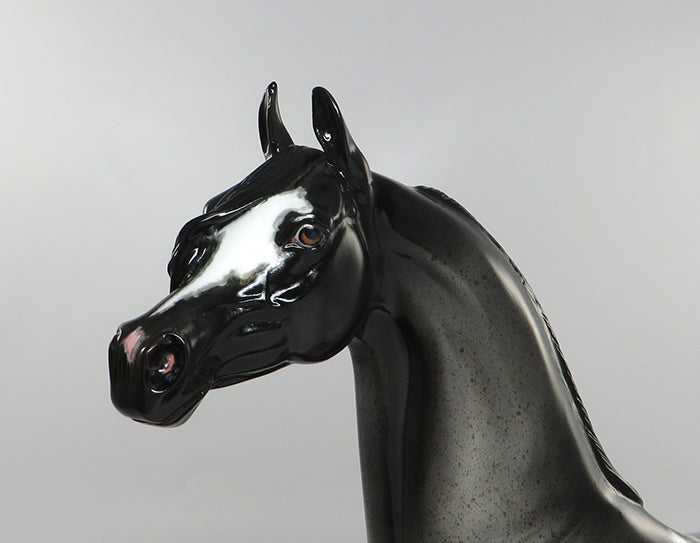 SMOKIN ALYBI-OOAK ARALOOSA MODEL HORSE 8/26