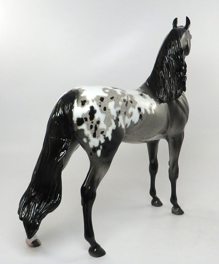 SMOKIN ALYBI-OOAK ARALOOSA MODEL HORSE 8/26