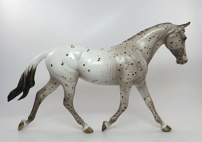 FLY BY NIGHT-OOAK LOUD APPALOOSA PALOUSE MODEL HORSE BY SHERYL LEISURE 8/26