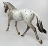 FLY BY NIGHT-OOAK LOUD APPALOOSA PALOUSE MODEL HORSE BY SHERYL LEISURE 8/26