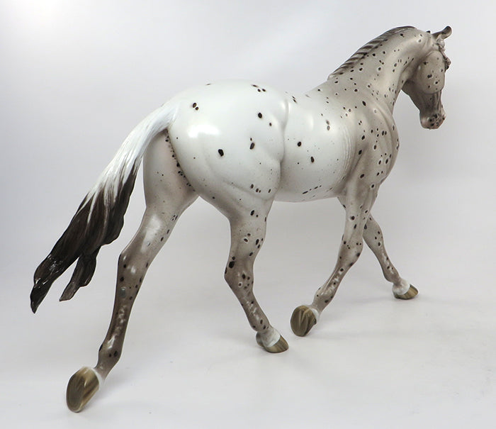 FLY BY NIGHT-OOAK LOUD APPALOOSA PALOUSE MODEL HORSE BY SHERYL LEISURE 8/26