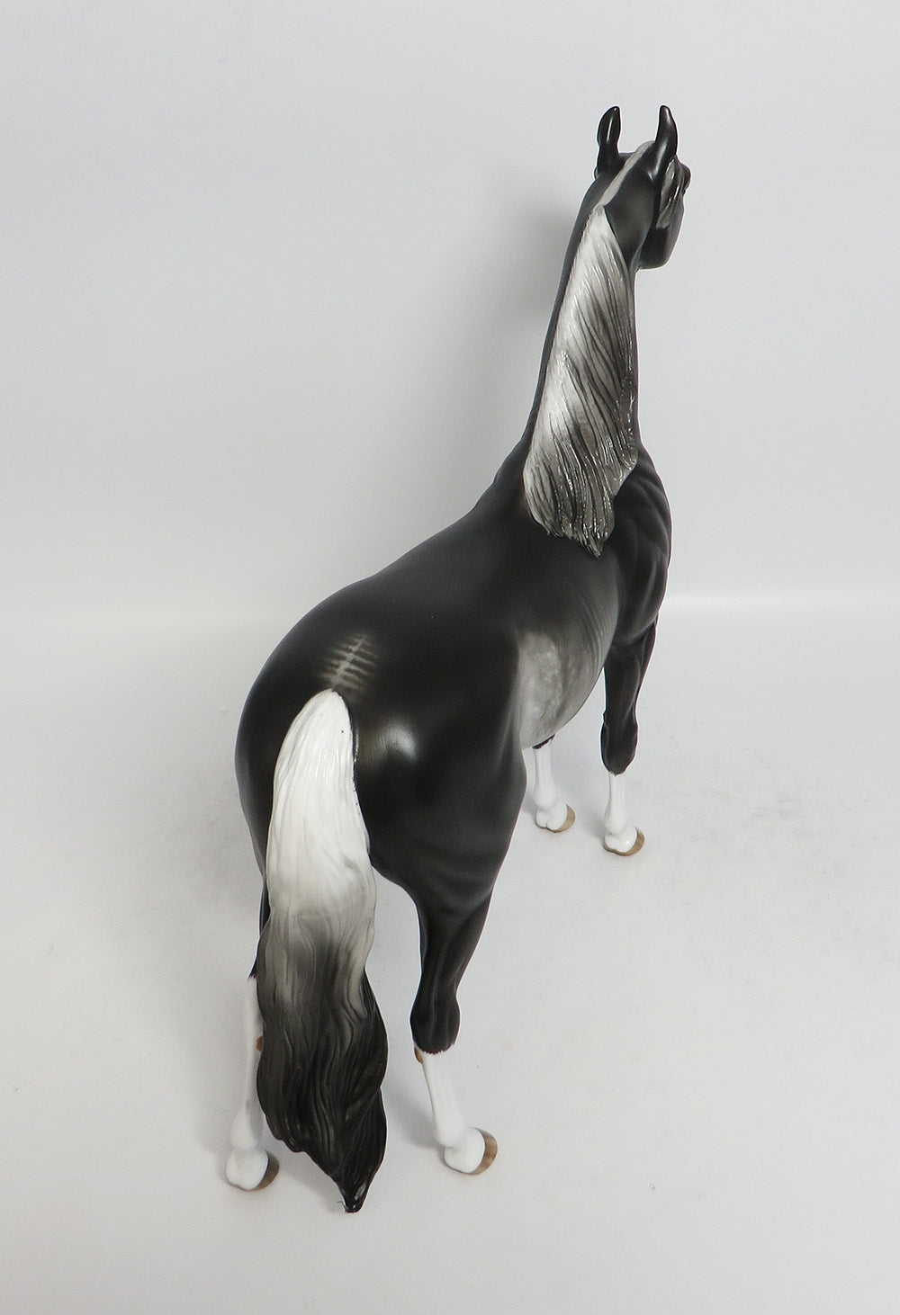 ROLFE VONSTUPPE-OOAK BLACK RABACINO ARABIAN MODEL HORSE BY SHERYL LEISURE