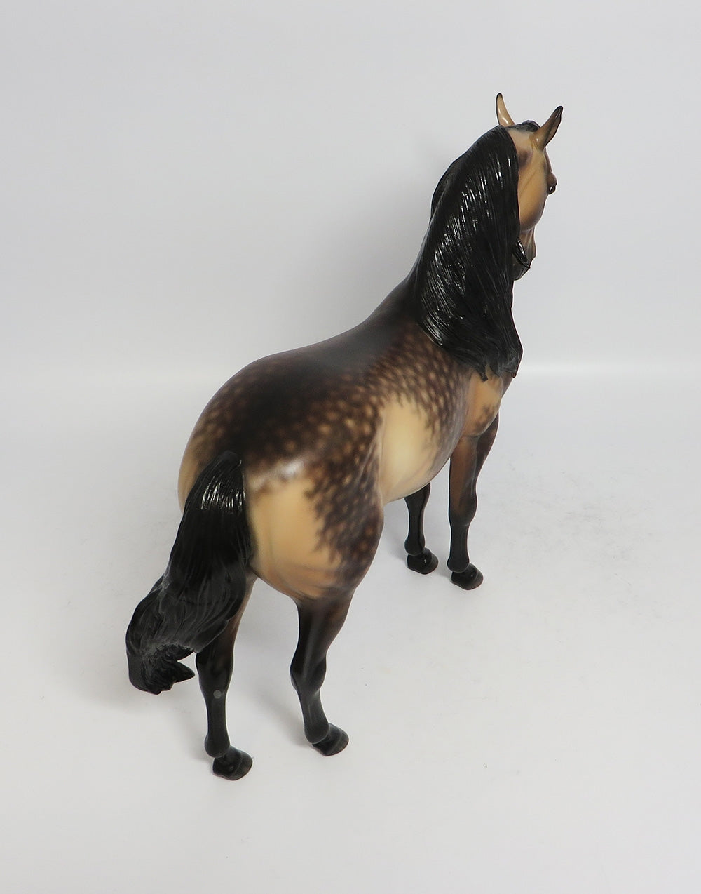 MAXMILLIAN-OOAK SOOTY BUCKSKIN ANDALUSIAN MODEL HORSE BY SHERYL LEISURE