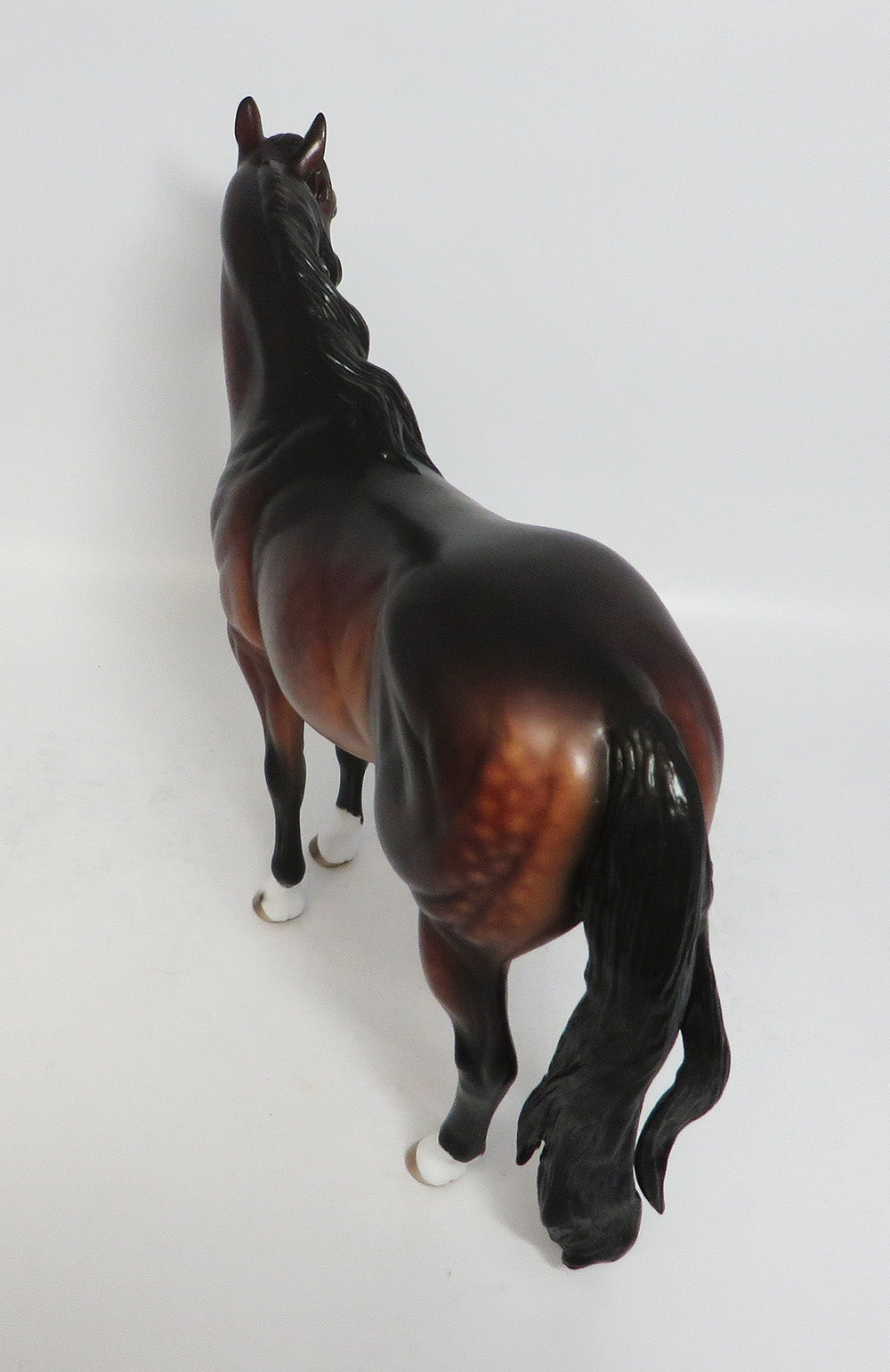 DUKE VALENTINE-OOAK STAR DAPPLE BAY ISH MODEL HORSE BY SHERYL LEISURE