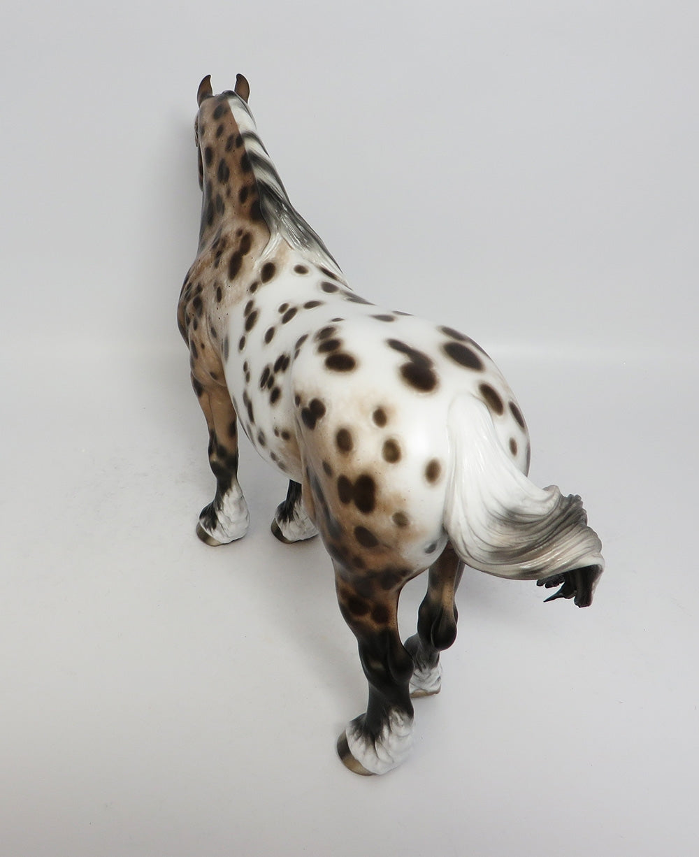 MAGGIE DUBOIS-OOAK BAY LEOPARD APPALOOSA BUNNY MODEL HORSE BY SHERYL LEISURE