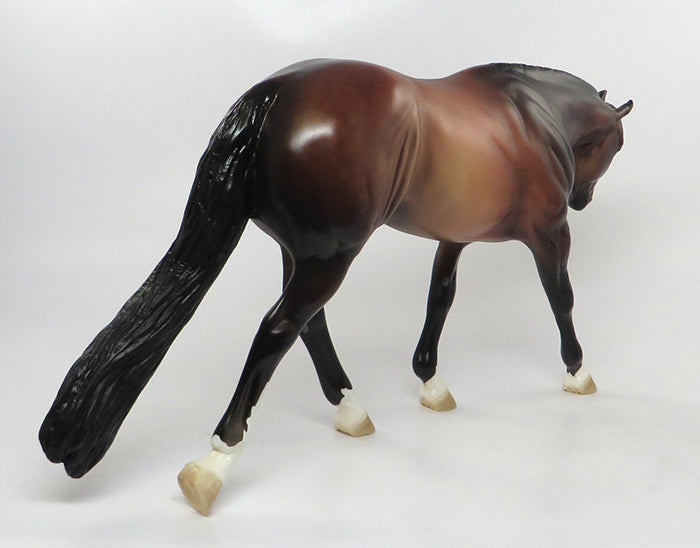 POWER STEERING-OOAK DAPPLE BAY WESTERN PLEASURE MODEL HORSE 9/7