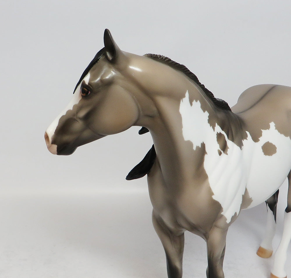 WATER BOY - LE 8 GRULLA PINTO ISH MODEL HORSE SUPER BOWL SALE 2018