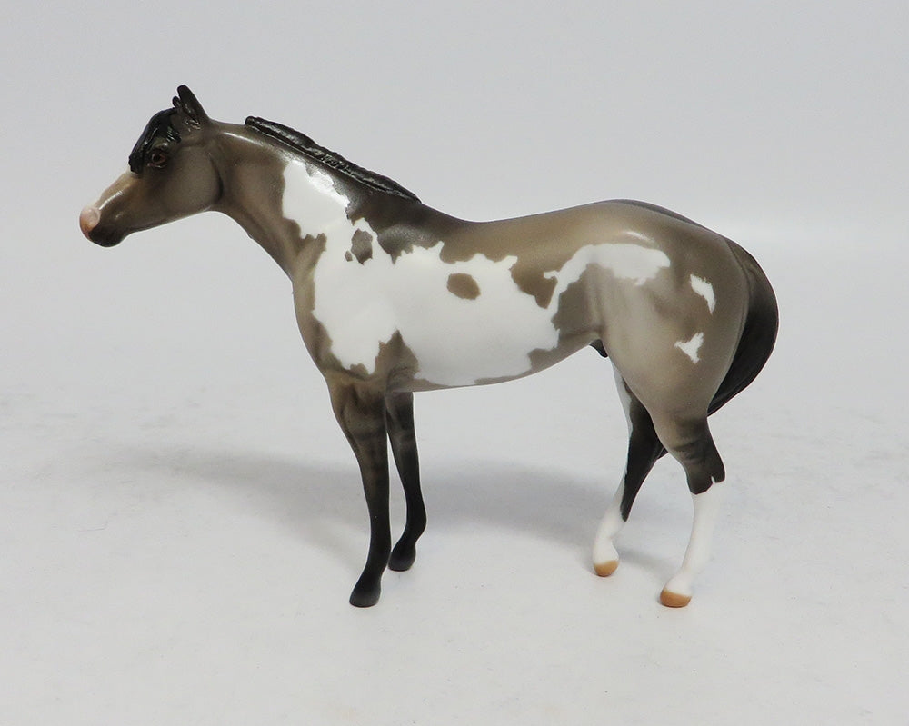 MINI ME WATER BOY - LE 8 GRULLA PINTO STOCK CHIP MODEL HORSE SUPER BOWL SALE 2018