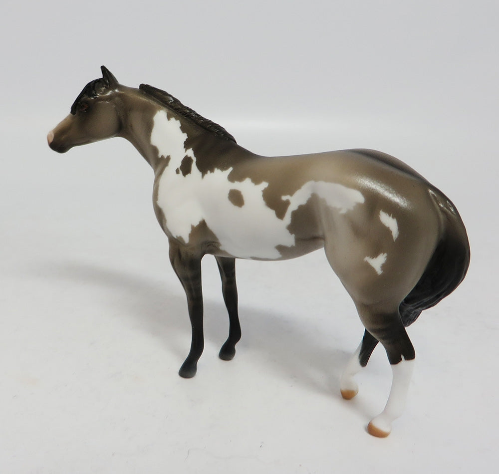 MINI ME WATER BOY - LE 8 GRULLA PINTO STOCK CHIP MODEL HORSE SUPER BOWL SALE 2018