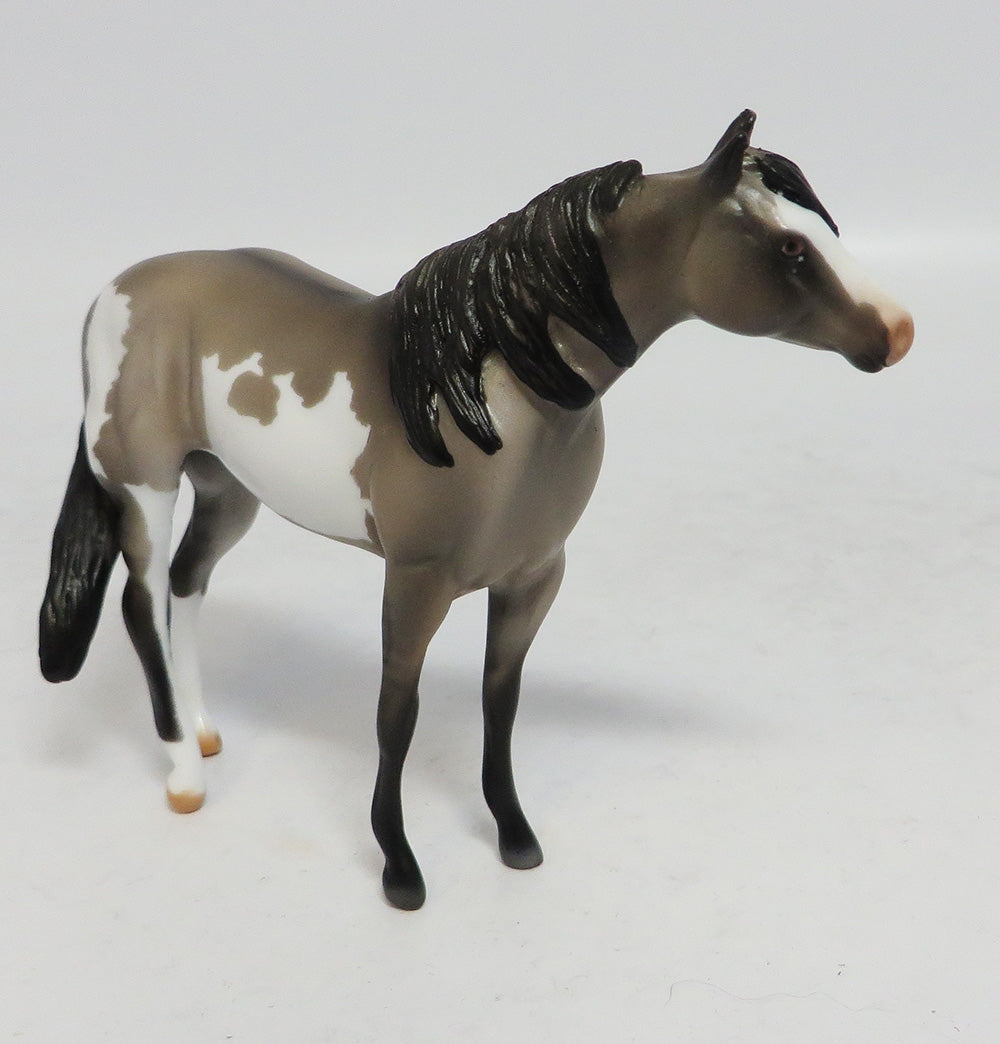 MINI ME WATER BOY - LE 8 GRULLA PINTO STOCK CHIP MODEL HORSE SUPER BOWL SALE 2018