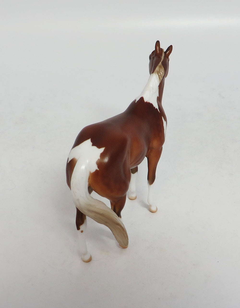 MINI ME NEIGH SAYER - LE 9 CHESTNUT PINTO ISH MODEL HORSE SUPER BOWL SALE 2018