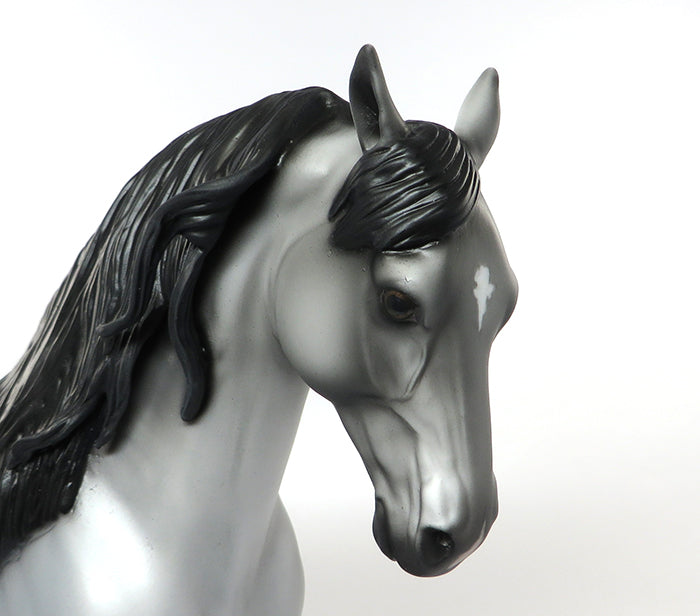 FRATICELLI &quot;LITTLE BROTHER&quot;-OOAK GREY W/DARK POINTS ANDALUSIAN MODEL HORSE 9/1