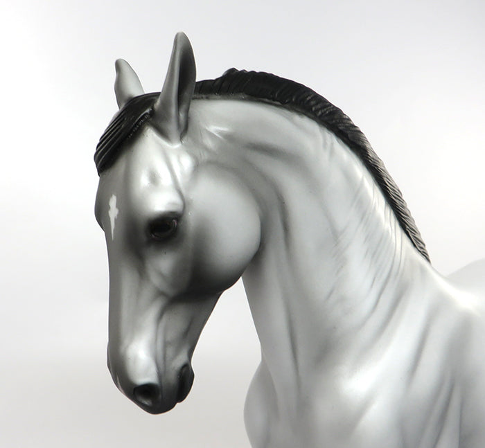 FRATICELLI &quot;LITTLE BROTHER&quot;-OOAK GREY W/DARK POINTS ANDALUSIAN MODEL HORSE 9/1