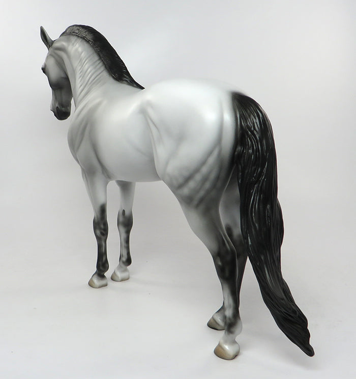 FRATICELLI &quot;LITTLE BROTHER&quot;-OOAK GREY W/DARK POINTS ANDALUSIAN MODEL HORSE 9/1