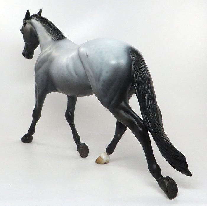 HEZA HELLCAT-OOAK DAPPLED BLUE ROAN PALOUSE MODEL HORSE 8/31