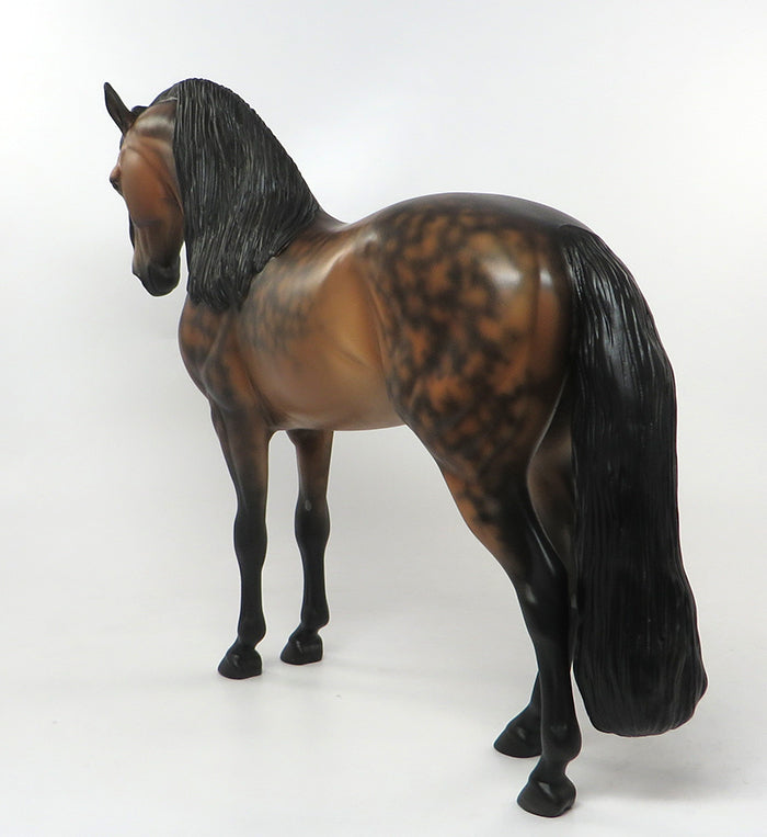 BACCARAT-OOAK STAR DAPPLE BAY ANDALUSIAN MODEL HORSE  BY SHERYL LEISURE 9/7