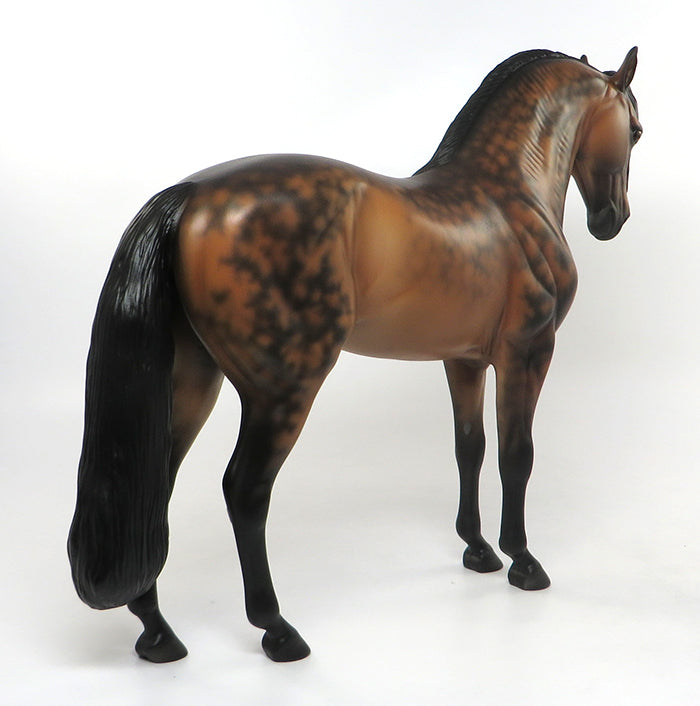 BACCARAT-OOAK STAR DAPPLE BAY ANDALUSIAN MODEL HORSE  BY SHERYL LEISURE 9/7
