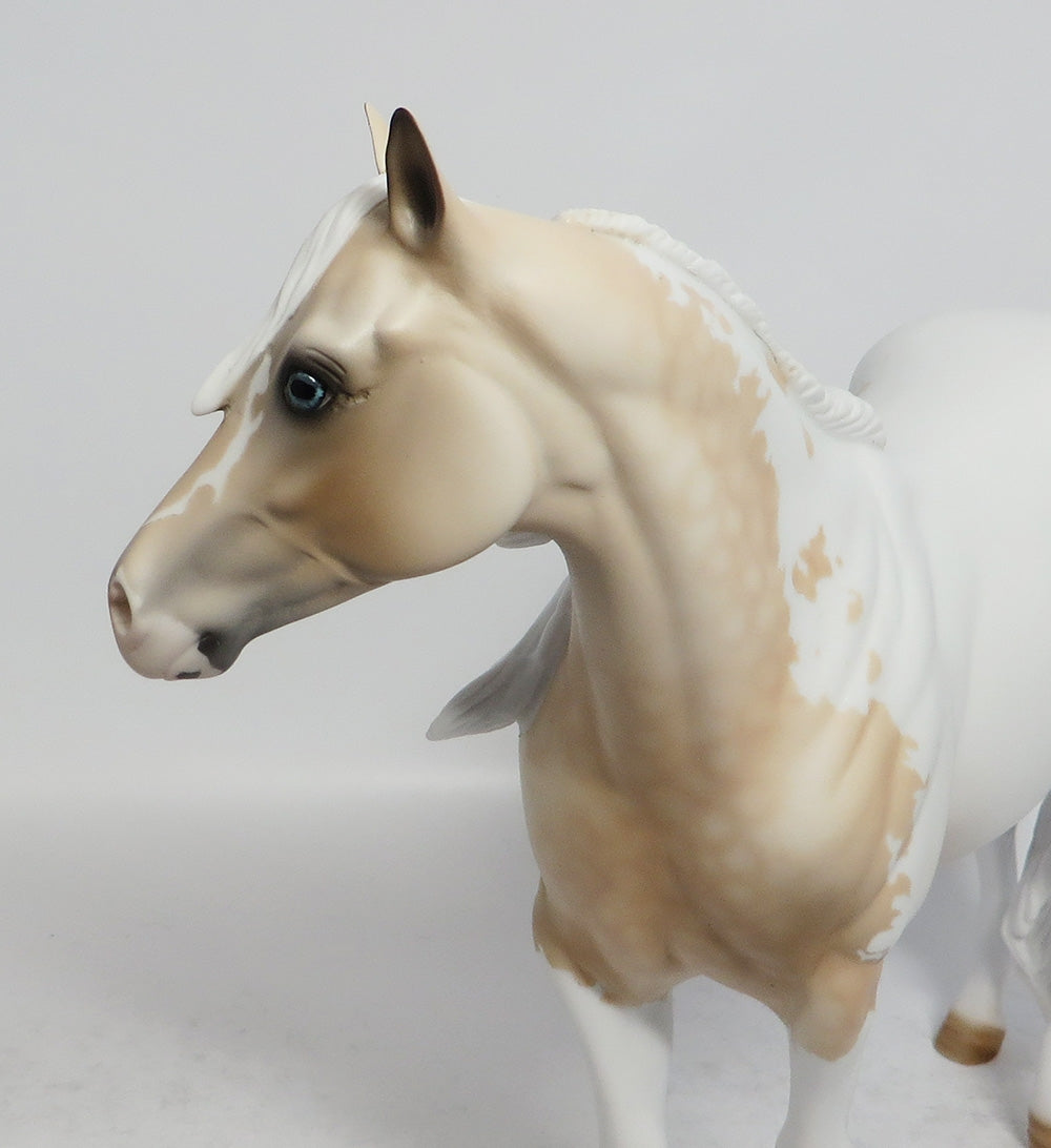 MON CHOU-OOAK DAPPLE PALOMINO PINTO ISH MODEL HORSE 02/16/18