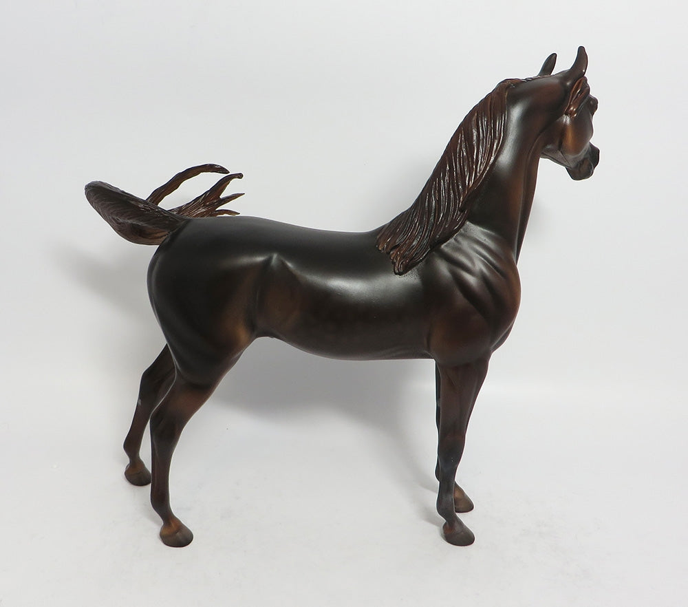LOONEY TUNES-OOAK DARK CHESTNUT ARABIAN MODEL HORSE BY DAWN QUICK 2-23-18