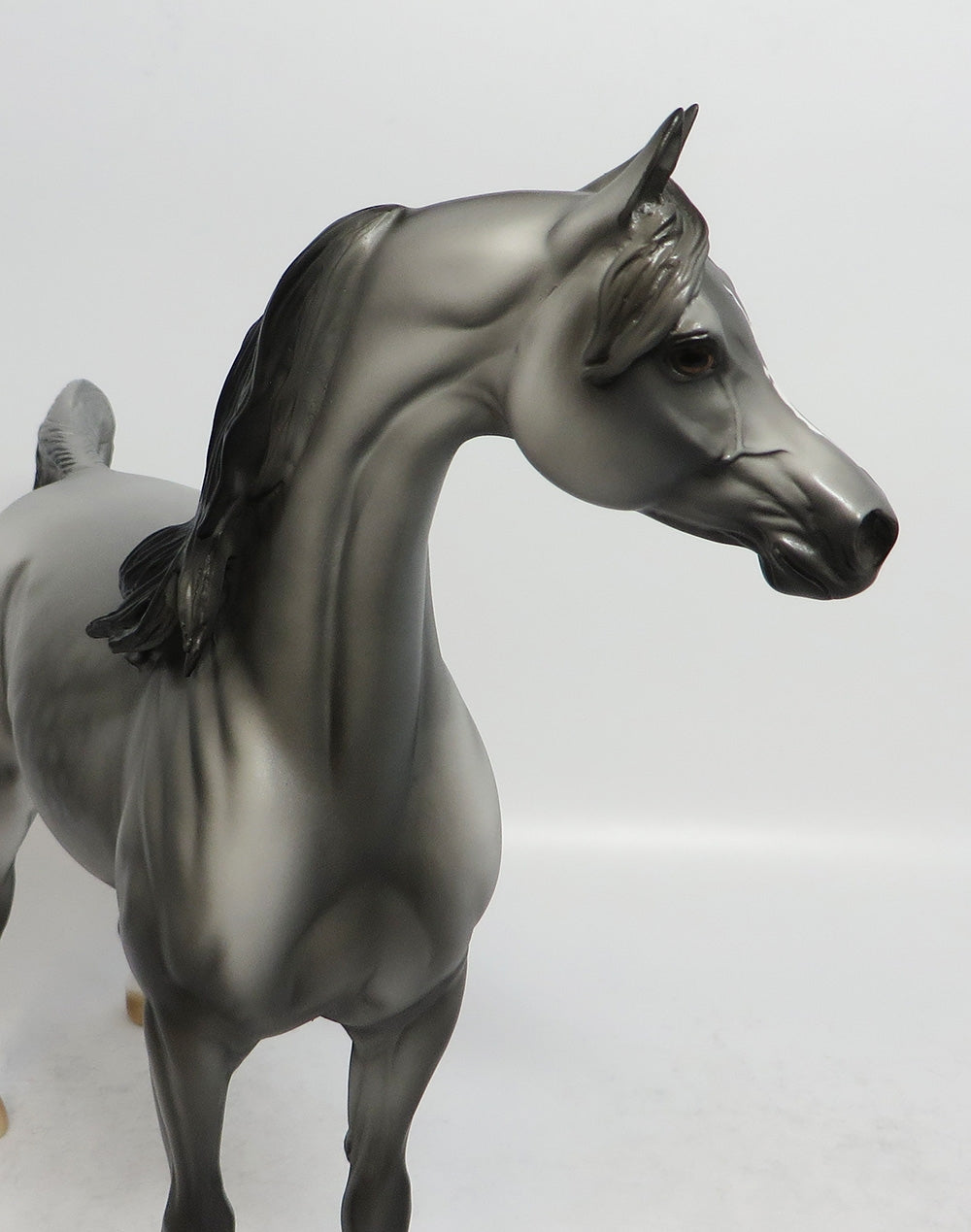 SICARI - OOAK DAPPLE GREY ARABIAN MODEL HORSE 2/22