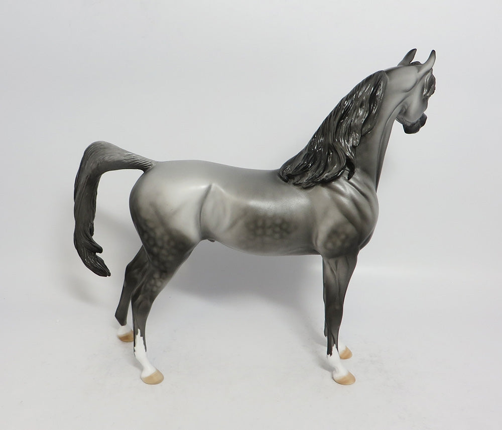 SICARI - OOAK DAPPLE GREY ARABIAN MODEL HORSE 2/22