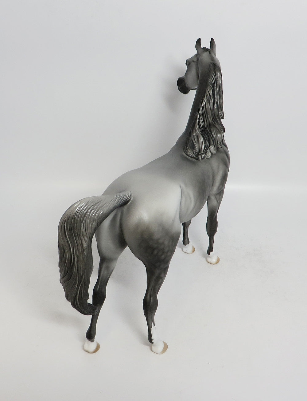 SICARI - OOAK DAPPLE GREY ARABIAN MODEL HORSE 2/22