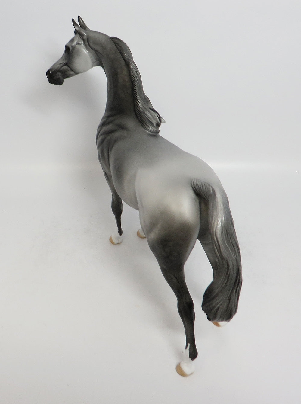 SICARI - OOAK DAPPLE GREY ARABIAN MODEL HORSE 2/22